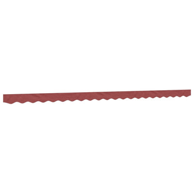 VidaXL tissu de remplacement pour jupe d'auvent rayé 5 m bordeaux