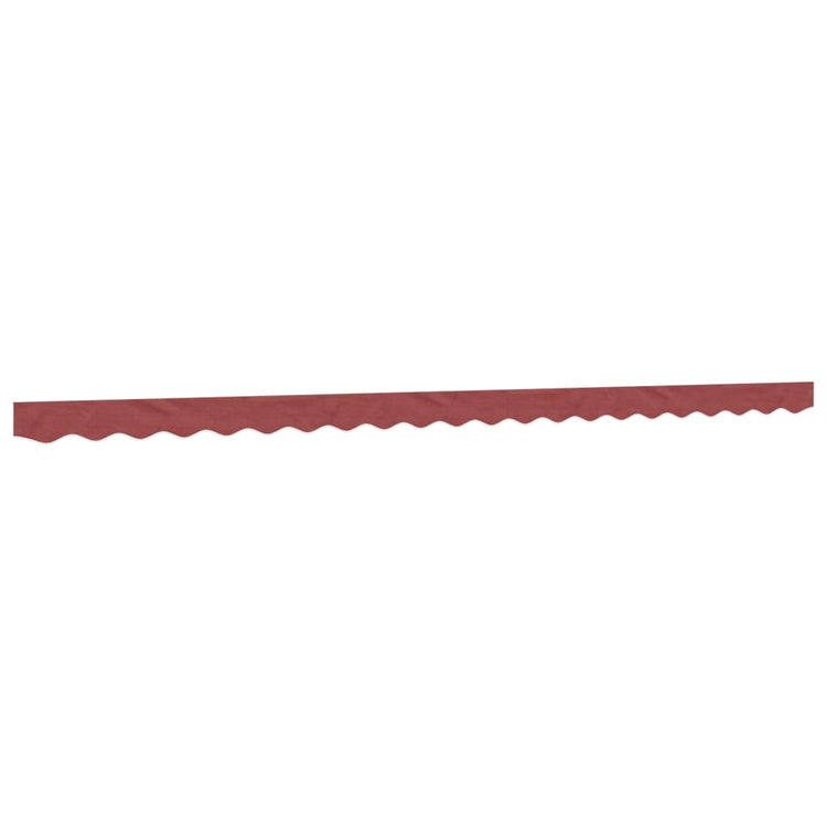 VidaXL tissu de remplacement pour jupe d'auvent rayé 5 m bordeaux