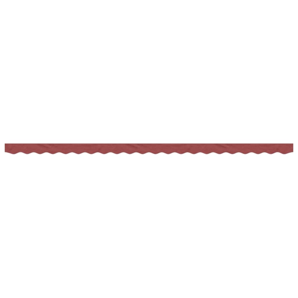 VidaXL tissu de remplacement pour jupe d'auvent rayé 5 m bordeaux