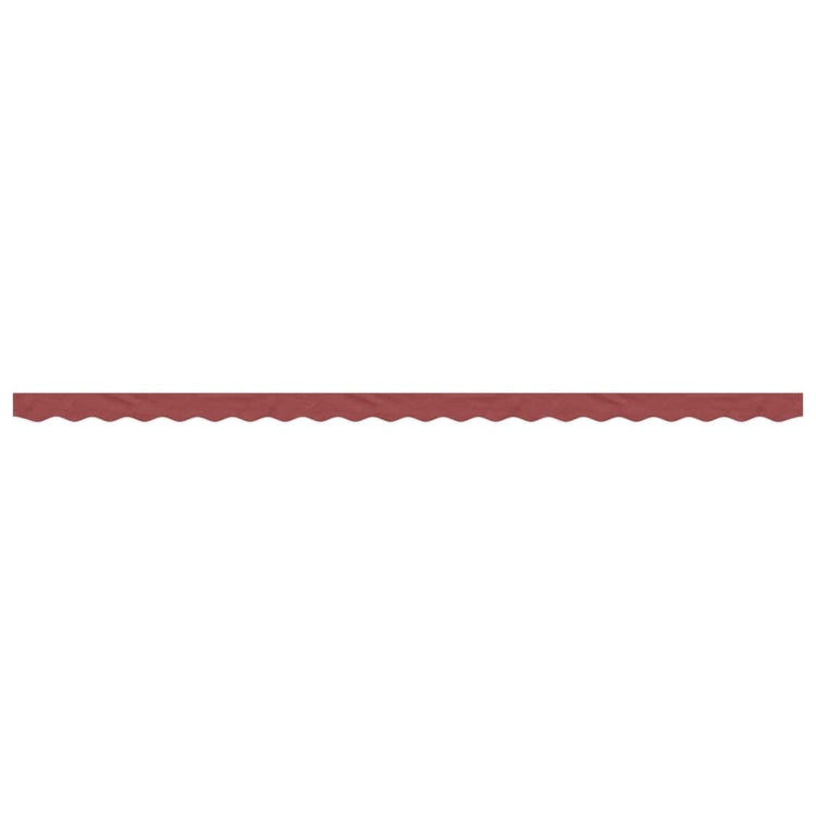 VidaXL tissu de remplacement pour jupe d'auvent rayé 5 m bordeaux