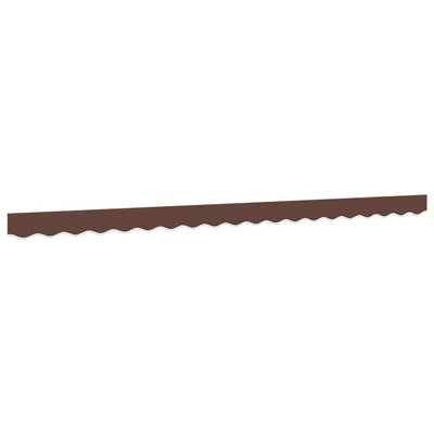 Tissu de remplacement de Vidaxl pour jupe auvent à rayures 4 m brun