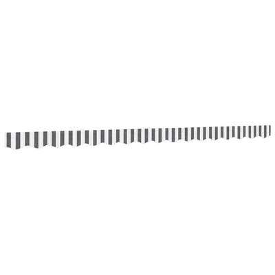 Tissu de remplacement de Vidaxl pour jupe auvent à rayures 4 m anthracite et blanc