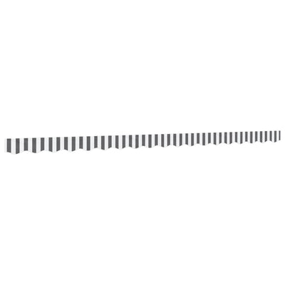 Tissu de remplacement de Vidaxl pour jupe auvent à rayures 4,5 m anthracite et blanc