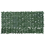 Écran de balcon Vidaxl avec feuilles vert foncé 200x100 cm - afbeelding 1