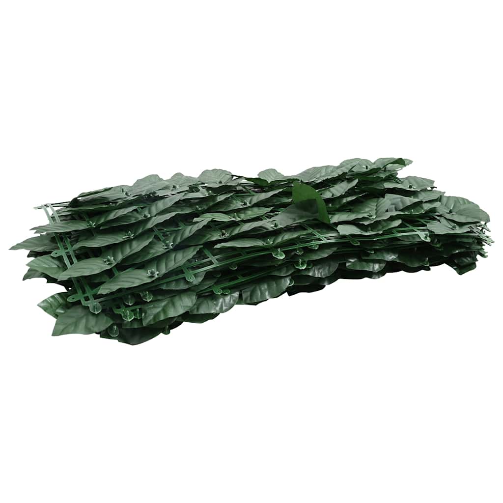 Écran de balcon Vidaxl avec feuilles vert foncé 200x100 cm