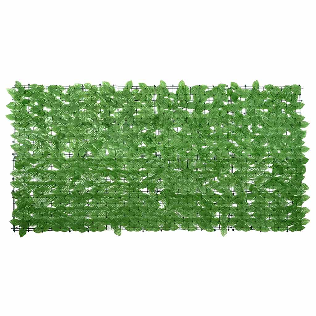 Écran de balcon Vidaxl avec feuilles vertes 200x100 cm