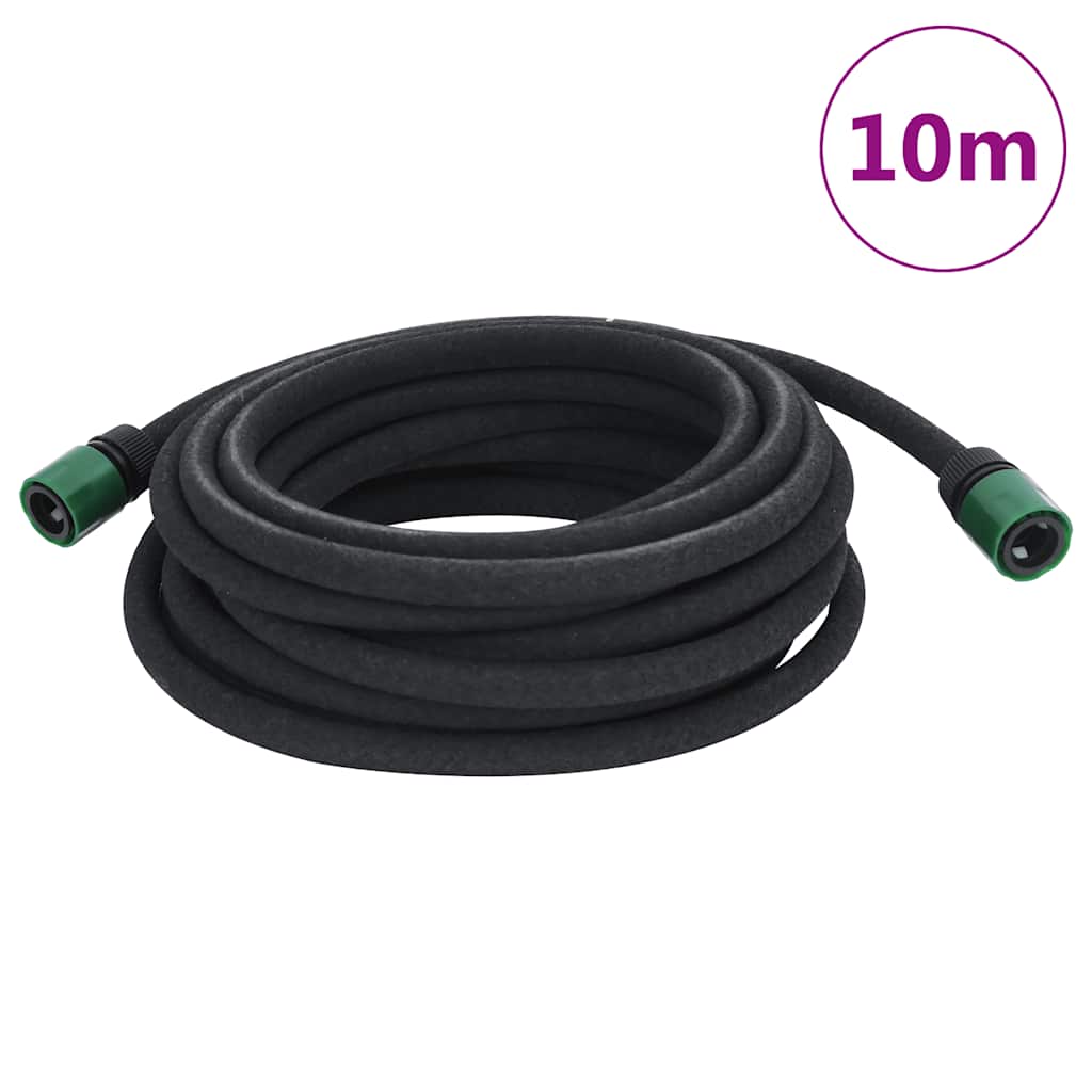 Vidaxl tuyau d'égouttement 0,6 '' 10 m en caoutchouc noir