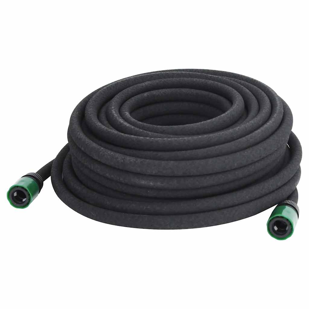 Vidaxl tuyau goutte à goutte 0,6 '' 25 m en caoutchouc noir