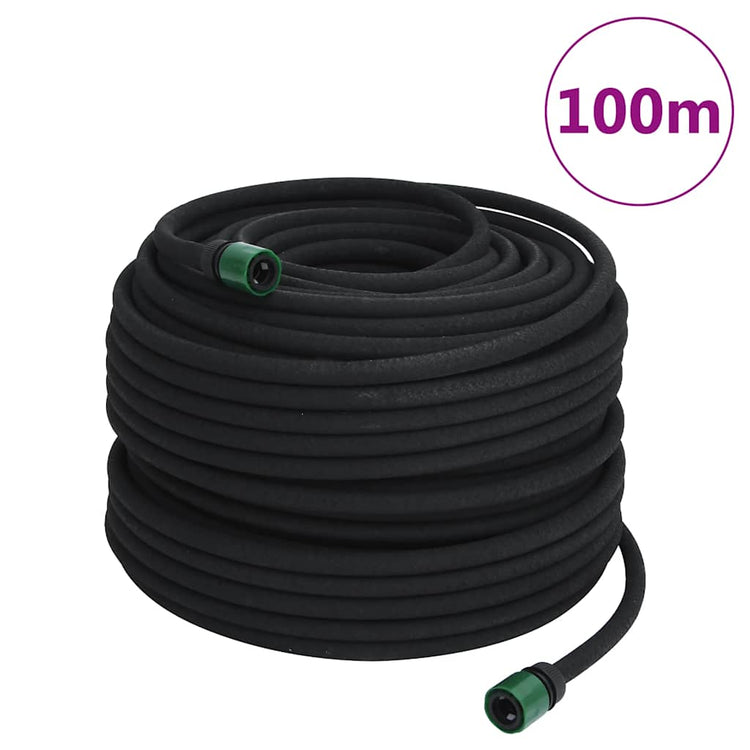 Vidaxx tuyau d'égouttement 0,6'' 100 m caoutchouc noir