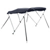 VidaXL toit bimini 3 arceaux avec parois latérales 183x(137-152)x137 cm