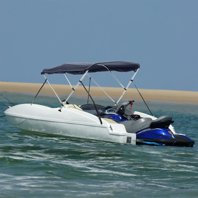 VidaXL toit bimini 3 arceaux avec parois latérales 183x(154-167)x137 cm