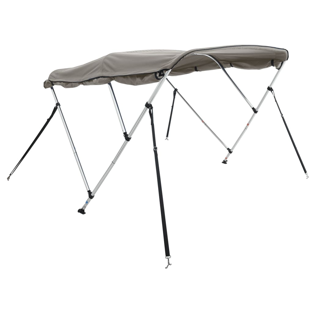 Toit bimini Vidaxx 3 arceaux avec parois latérales 183x(137-152)x137 cm