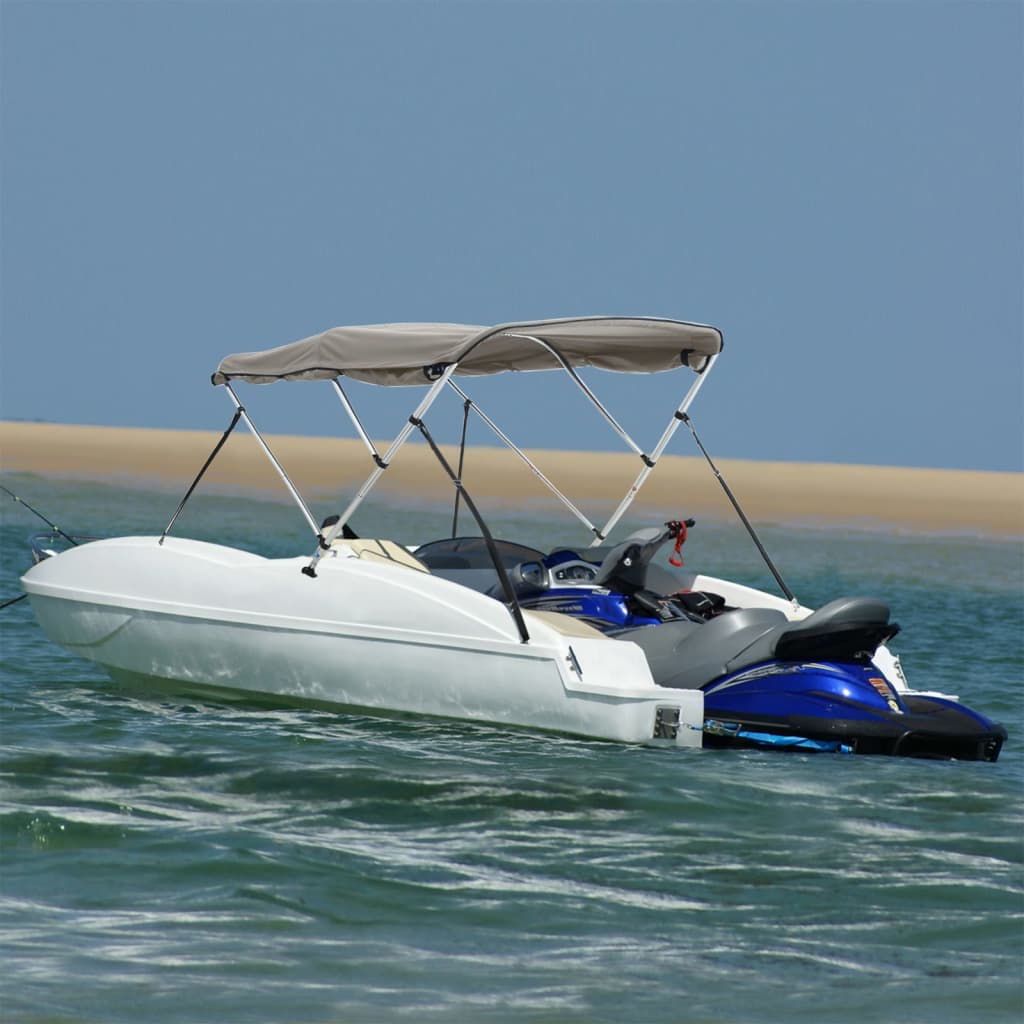 Toit bimini Vidaxx 3 arceaux avec parois latérales 183x(137-152)x137 cm