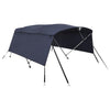 VidaXL toit bimini 4 arceaux avec parois latérales 243x(230-244)x137 cm