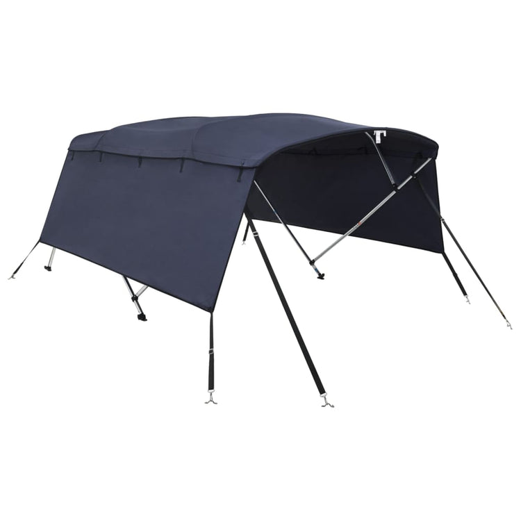 VidaXL toit bimini 4 arceaux avec parois latérales 243x(230-244)x137 cm