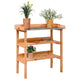 Table de la plante Vidaxl avec étagères 78x38x82,5 cm Brunier