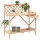 Table Vidaxl Botto avec Latwerk Solid Vurenhout