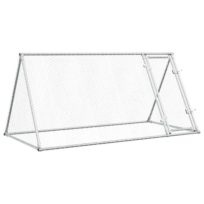 Vidaxl Poulet Coop 200x105x91 cm en acier galvanisé en acier de couleur