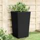 Vidaxl Planters 2 ST 32.5x32.5x57 cm Polypropène noir