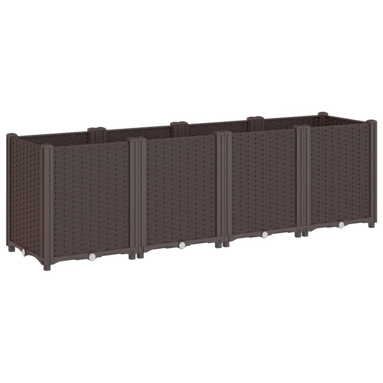 Boîte de planification de Vidaxl 160x40x53 cm en polypropène brun