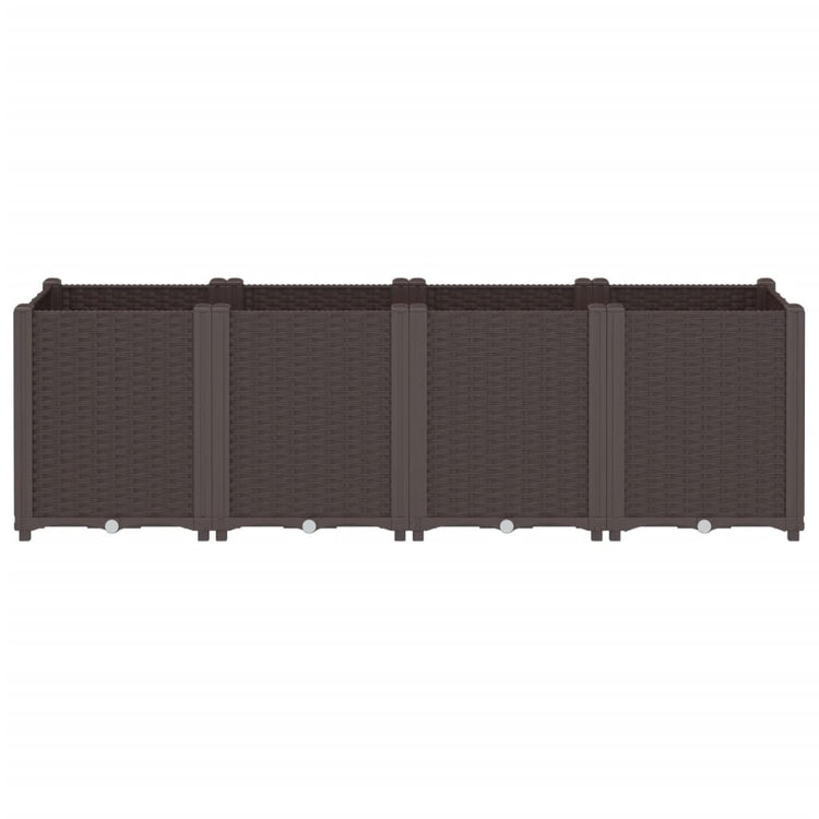 Boîte de planification de Vidaxl 160x40x53 cm en polypropène brun