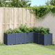 Boîte de planification Vidaxl 160x120x53 cm Gray en polypropène