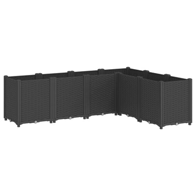 Vidaxx jardinière 160x120x53 cm polypropylène noir