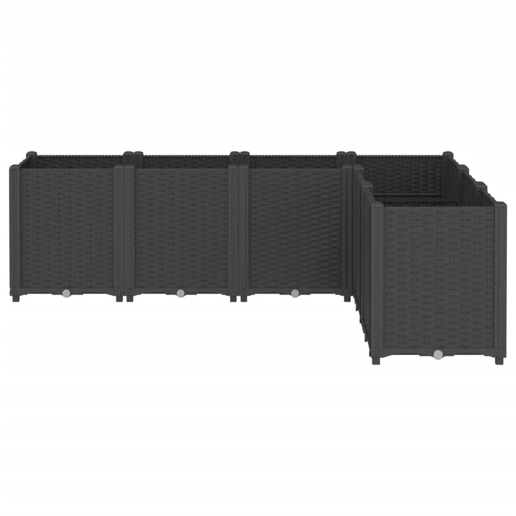 Vidaxx jardinière 160x120x53 cm polypropylène noir