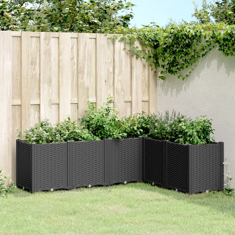 Vidaxx jardinière 160x120x53 cm polypropylène noir