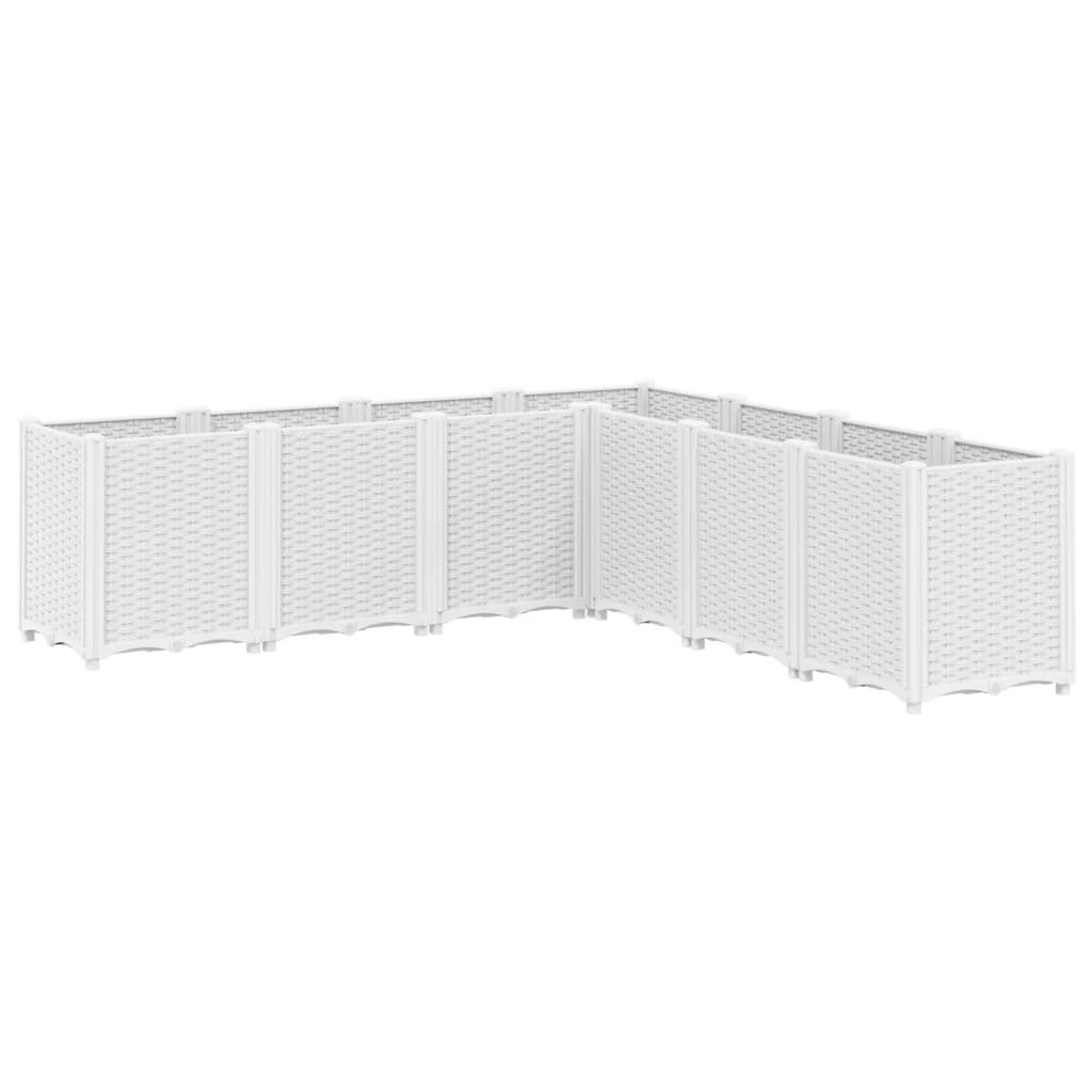 Vidaxx jardinière 160x160x53 cm polypropylène blanc