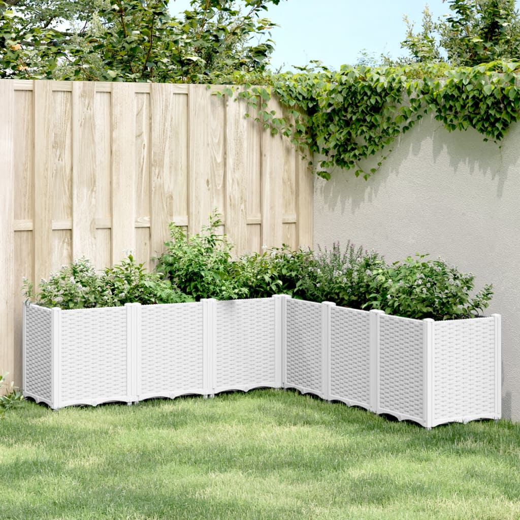 Vidaxx jardinière 160x160x53 cm polypropylène blanc