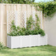 Planteur vidaxl avec slat 160x40x140 cm en polypropène blanc