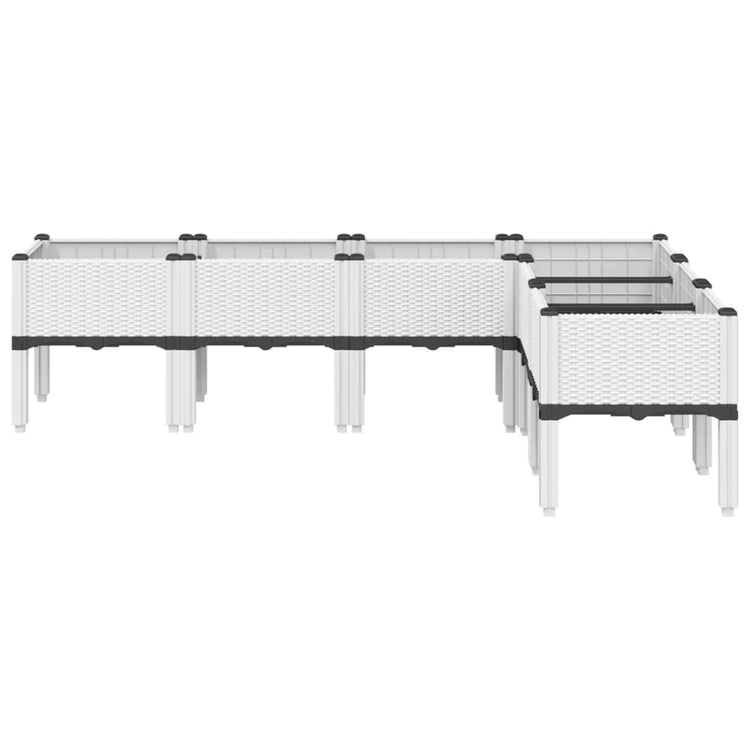 Vidaxl Plannet avec les jambes 160x120x42 cm en polypropène blanc