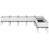 Vidaxl Plannet avec les jambes 200x160x42 cm en polypropène blanc