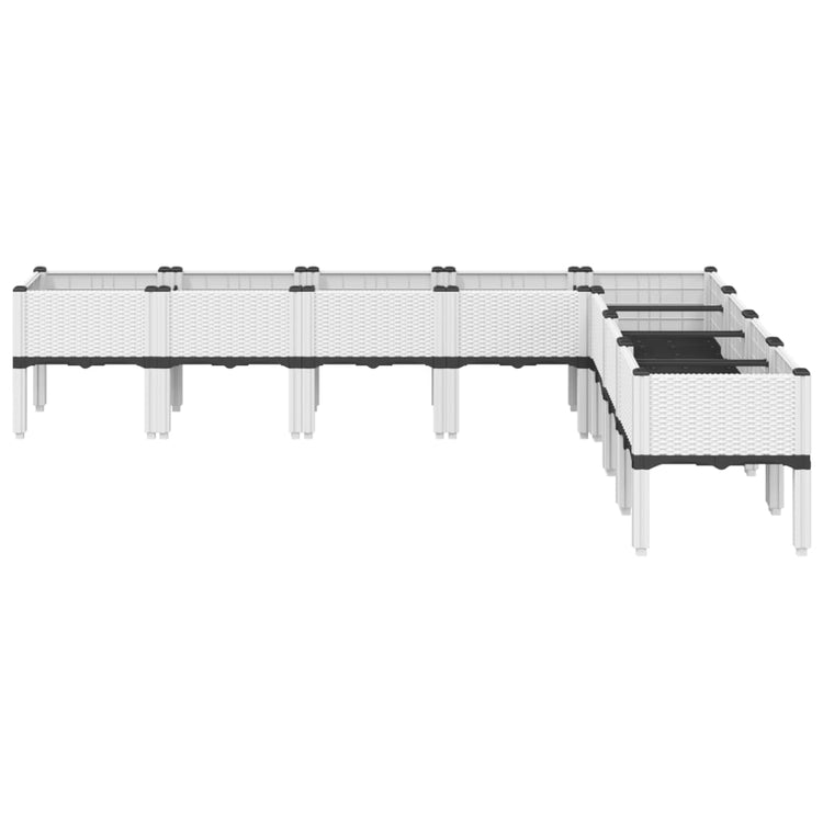 Vidaxl Plannet avec les jambes 200x160x42 cm en polypropène blanc
