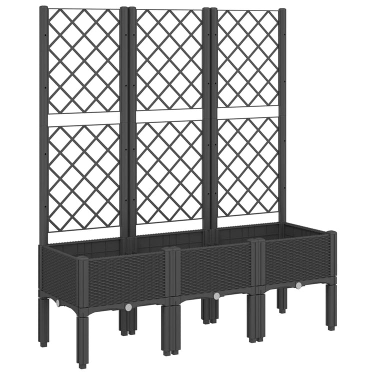 VIDAXL PLANNET AVEC TRAVAIL STAT 120X40X142 CM POLYPROPONNE NOIR