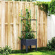 Planteur Vidaxl avec scolarisé 40x40x142.5 cm Gray en polypropène