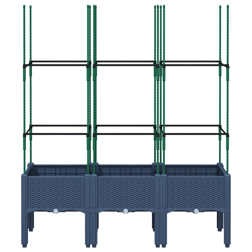 VIDAXL PLANNET AVEC TRAVAIL STAT 120X40X142.5 cm Gray en polypropène