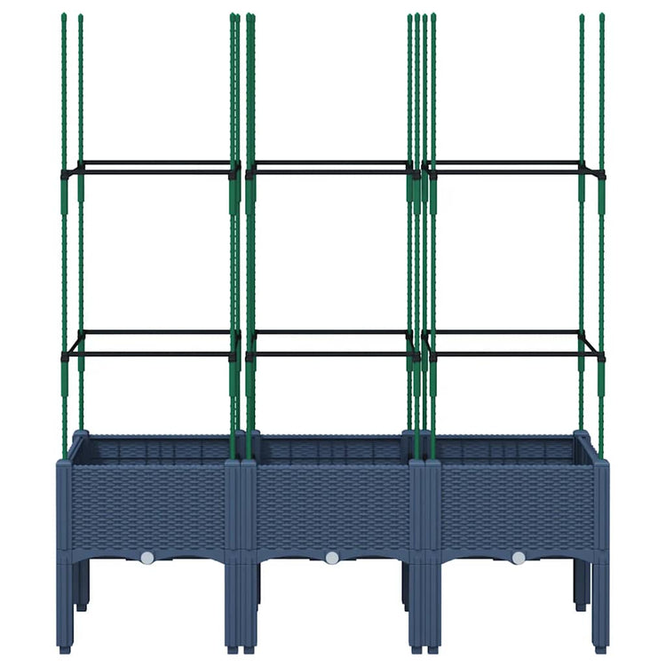 VIDAXL PLANNET AVEC TRAVAIL STAT 120X40X142.5 cm Gray en polypropène