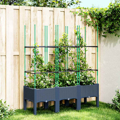 VIDAXL PLANNET AVEC TRAVAIL STAT 120X40X142.5 cm Gray en polypropène