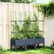 VIDAXL PLANNET AVEC TRAVAIL STAT 120X40X142.5 cm Gray en polypropène