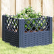 Jardinière Vidaxl avec broches 43.5x43.5x43,5 cm Gray en polypropène