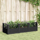 Boîte de planification Vidaxl avec broches 123.5x43.5x43,5 cm Black en polypropène