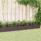 Planteur Vidaxl avec broches 363.5x43.5x43,5 cm Brun polypropène