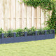 Planteur Vidaxl avec broches 363.5x43.5x43,5 cm Gray en polypropène