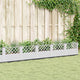 Boîte de planification Vidaxl avec broches 363.5x43.5x43,5 cm Blanc en polypropène