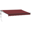 Auvent Vidaxx à extension automatique 350x250 cm rouge bordeaux