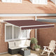 Auvent Vidaxx à extension automatique 300x250 cm marron