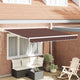Auvent Vidaxx extensible manuellement 300x250 cm marron