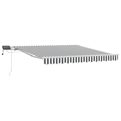 Store Vidaxx extensible manuellement et LED 300x250 cm anthracite et blanc